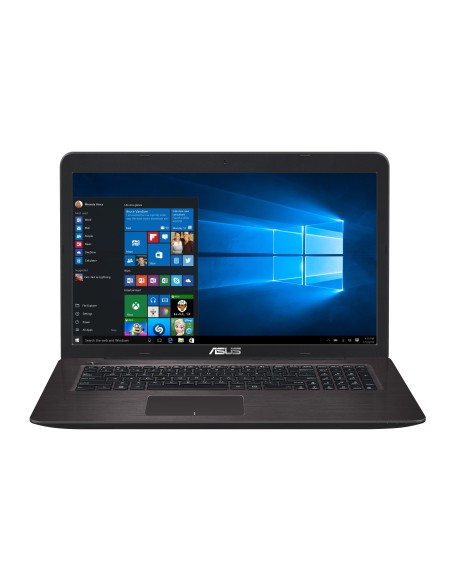 ASUS X756UX-T4105T notebook Computer portatile 43,9 cm (17.3") Full HD Intel® Core™ i5 8 GB 1000 GB HDD NVIDIA® GeForce® GTX