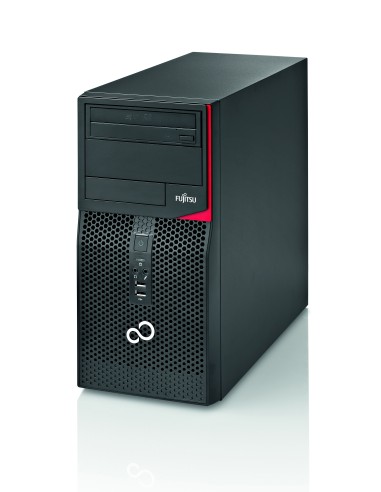 Fujitsu ESPRIMO P556 DDR4-SDRAM i5-6400 Micro Tower Intel® Core™ i5 8 GB 256 GB SSD Windows 7 Professional PC Nero, Rosso