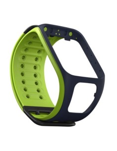 TomTom Cinturino per orologio Runner 2 Spark (Blu Verde brillante - Large)