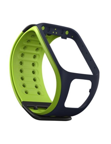 TomTom Cinturino per orologio Runner 2 Spark (Blu Verde brillante - Large)