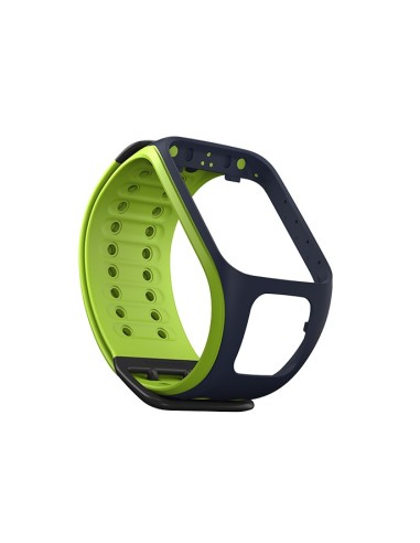 TomTom Cinturino per orologio Runner 2 Spark (Blu Verde brillante - Large)