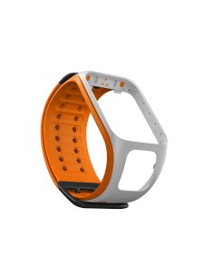 TomTom Cinturino per orologio Runner 2 Spark (Grigio chiaro Arancione brillante - Large) 2