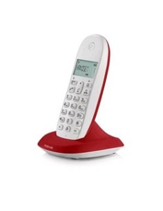 Motorola C1001L Telefono DECT Identificatore di chiamata Rosso, Bianco 2