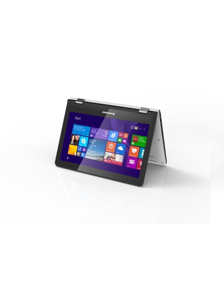 Lenovo Yoga 300 Ibrido (2 in 1) 29,5 cm (11.6") Touch screen Intel® Celeron® 4 GB DDR3L-SDRAM 500 GB HDD Windows 10 Home Bianco