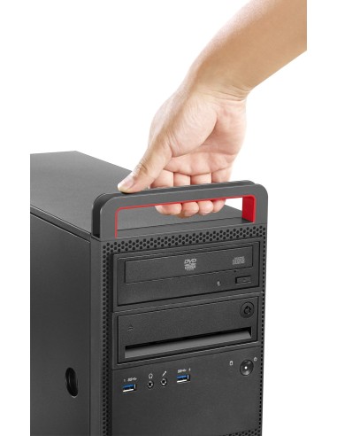 Lenovo ThinkCentre M800 DDR4-SDRAM i5-6500 Tower Intel® Core™ i5 4 GB 256 GB SSD Windows 7 Professional PC Nero