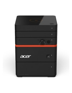Acer Revo M2-601 DDR4-SDRAM i3-6100U mini PC Intel® Core™ i3 4 GB 500 GB HDD Windows 10 Home Nero, Arancione