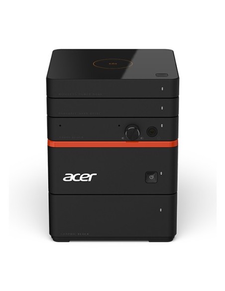 Acer Revo M2-601 DDR4-SDRAM i3-6100U mini PC Intel® Core™ i3 4 GB 500 GB HDD Windows 10 Home Nero, Arancione