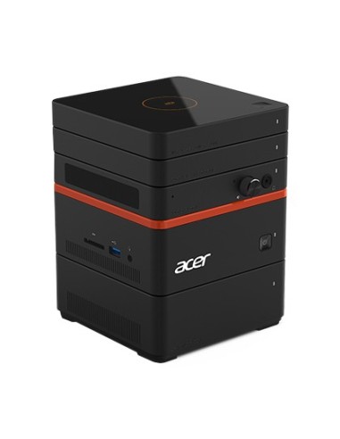 Acer Revo M2-601 DDR4-SDRAM i3-6100U mini PC Intel® Core™ i3 4 GB 500 GB HDD Windows 10 Home Nero, Arancione