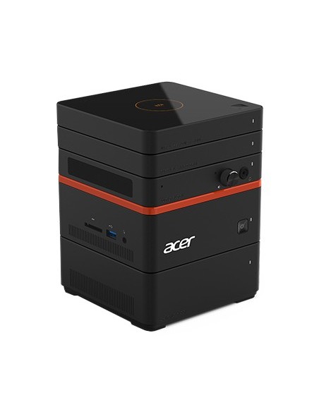 Acer Revo M2-601 DDR4-SDRAM i3-6100U mini PC Intel® Core™ i3 4 GB 500 GB HDD Windows 10 Home Nero, Arancione