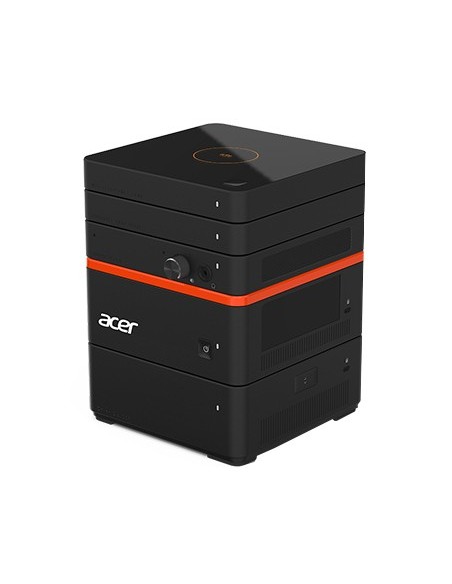 Acer Revo M2-601 DDR4-SDRAM i3-6100U mini PC Intel® Core™ i3 4 GB 500 GB HDD Windows 10 Home Nero, Arancione