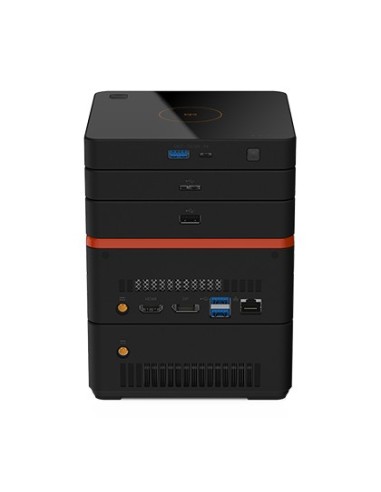 Acer Revo M2-601 DDR4-SDRAM i3-6100U mini PC Intel® Core™ i3 4 GB 500 GB HDD Windows 10 Home Nero, Arancione