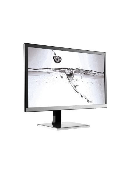 AOC U2477PWQ LED display 59,9 cm (23.6") 3840 x 2160 Pixel 4K Ultra HD Nero, Argento