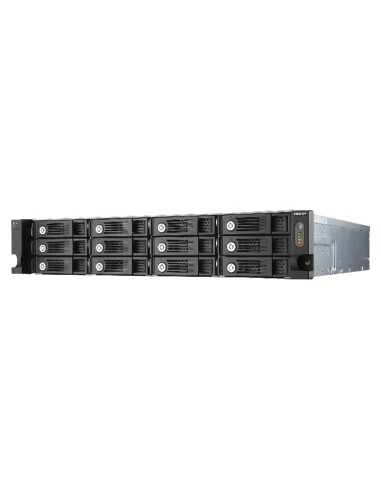 QNAP UX-1200U-RP array di dischi Armadio (2U) Nero