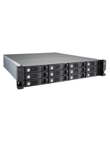 QNAP UX-1200U-RP array di dischi Armadio (2U) Nero