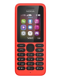 Microsoft 130 Dual SIM 4,57 cm (1.8") 68,8 g Rosso Telefono cellulare basico