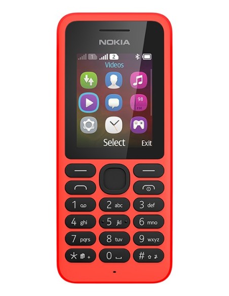 Microsoft 130 Dual SIM 4,57 cm (1.8") 68,8 g Rosso Telefono cellulare basico