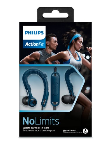 Philips ActionFit Cuffie per lo sport con microfono SHQ3405BL 00