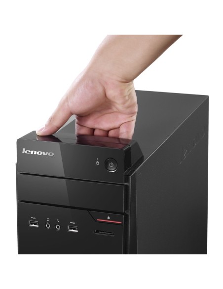 Lenovo ThinkCentre S200 DDR3L-SDRAM N3700 Tower Intel® Pentium® 4 GB 500 GB HDD Windows 7 Professional PC Nero