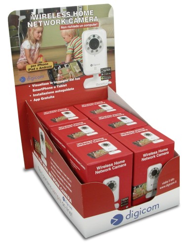 Digicom IPCAM 30P-C01 Telecamera di sicurezza IP Interno Scatola 640 x 480 Pixel Scrivania Parete