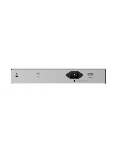 D-Link DES-1018P switch di rete Non gestito L2 Fast Ethernet (10 100) Supporto Power over Ethernet (PoE) Nero, Grigio