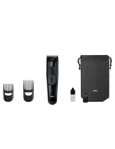 Braun HC5050 Tagliacapelli, Regolabarba Uomo e Rasoio Elettrico Barba Con 17 Impostazioni Di Lunghezza Precise E Lame Affilate
