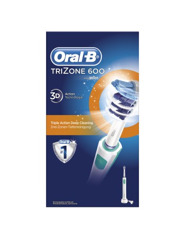 Oral-B TriZone 600 - Box Adulto Spazzolino TriZone Bianco
