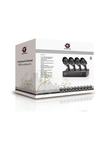 Conceptronic C8CCTVKITP2TB kit di videosorveglianza Cablato 8 canali