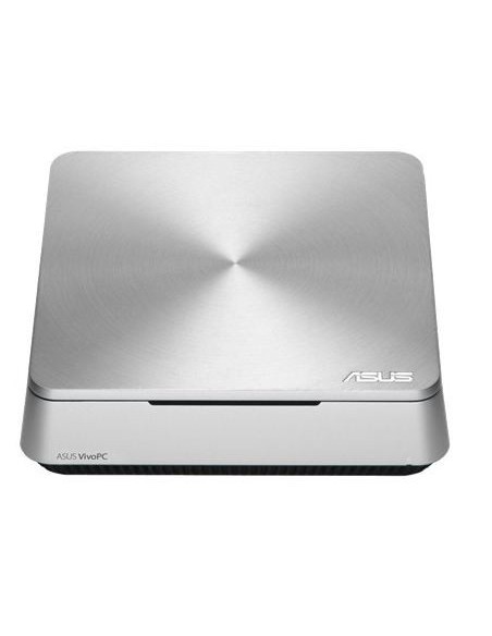 ASUS VivoPC VM42-S204Z DDR3L-SDRAM 2957U Mini PCI Intel® Celeron® 4 GB 128 GB SSD Windows 10 Mini PC Argento