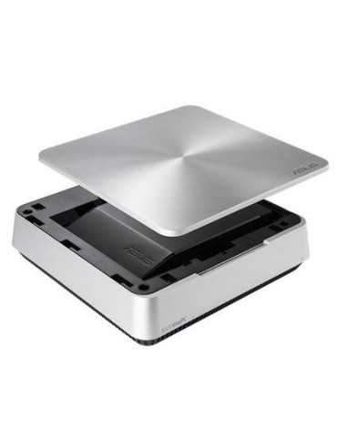 ASUS VivoPC VM42-S204Z DDR3L-SDRAM 2957U Mini PCI Intel® Celeron® 4 GB 128 GB SSD Windows 10 Mini PC Argento