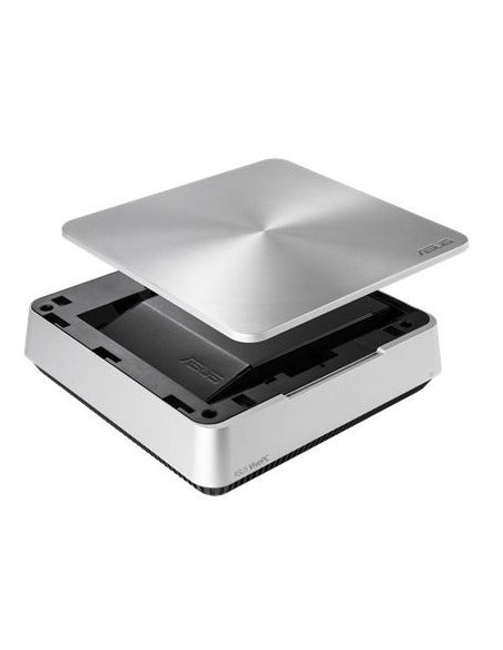 ASUS VivoPC VM42-S204Z DDR3L-SDRAM 2957U Mini PCI Intel® Celeron® 4 GB 128 GB SSD Windows 10 Mini PC Argento