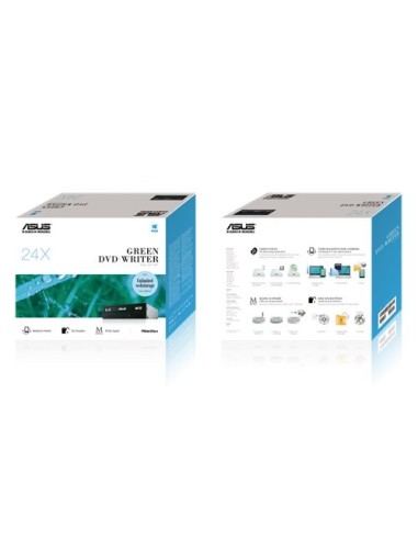 ASUS DRW-24F1MT lettore di disco ottico Interno DVD±RW Nero