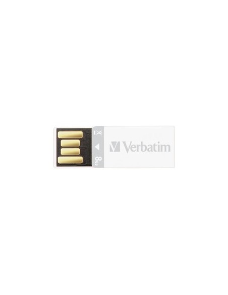 Verbatim Clip-it USB Drive 8GB unità flash USB USB tipo A 2.0 Bianco