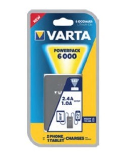 Varta Powerpack 6000 6000 mAh Grigio, Bianco