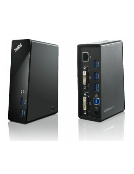 Lenovo ThinkPad USB 3.0 Dock (EU) Cablato USB 3.2 Gen 1 (3.1 Gen 1) Type-A Nero