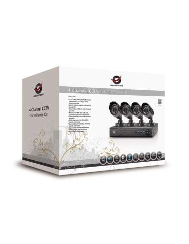 Conceptronic C4CHCCTVKIT kit di videosorveglianza Cablato 4 canali