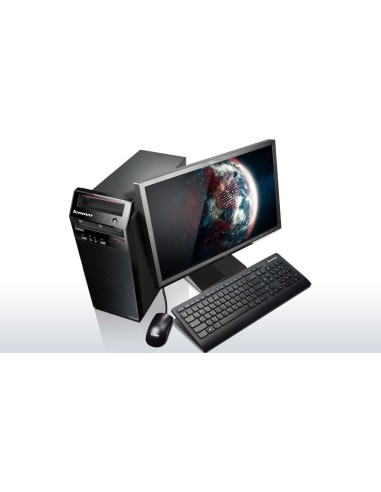 Lenovo ThinkCentre E73 DDR3-SDRAM i3-4160 Tower Intel® Core™ i3 4 GB 500 GB HDD Windows 7 Professional PC Nero