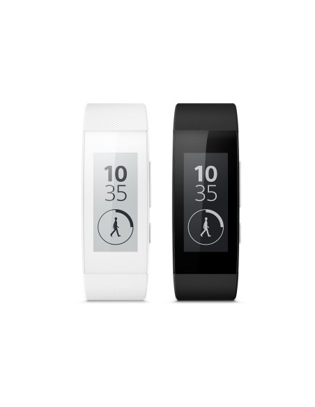 Sony SmartBand Talk SWR30 E-ink Braccialetto per rilevamento di attività 3,56 cm (1.4") IP68 Bianco