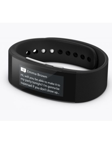 Sony SmartBand Talk SWR30 E-ink Braccialetto per rilevamento di attività 3,56 cm (1.4") IP68 Bianco