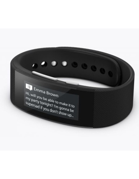 Sony SmartBand Talk SWR30 E-ink Braccialetto per rilevamento di attività 3,56 cm (1.4") IP68 Bianco