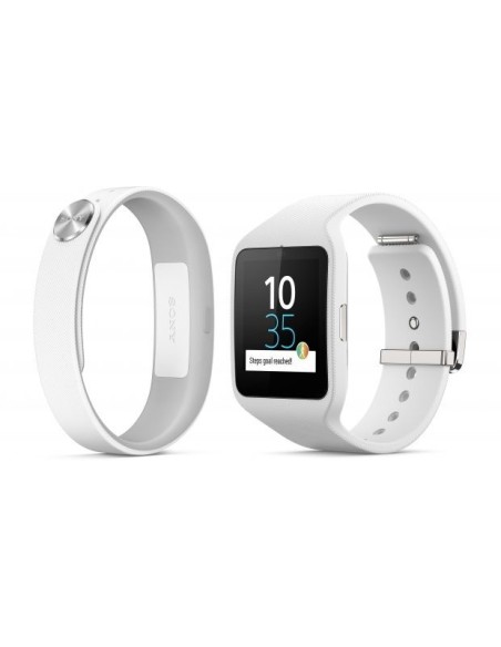 Sony SmartBand Talk SWR30 E-ink Braccialetto per rilevamento di attività 3,56 cm (1.4") IP68 Bianco
