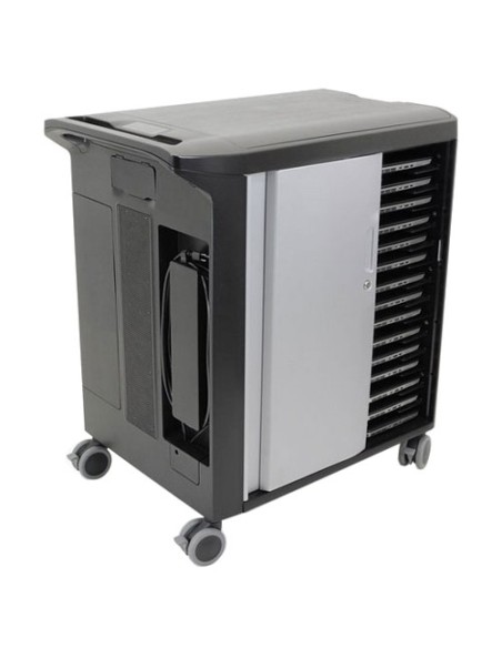 DELL Mobile Computing Cart Managed Armadio per la gestione dei dispositivi portatili Nero, Argento