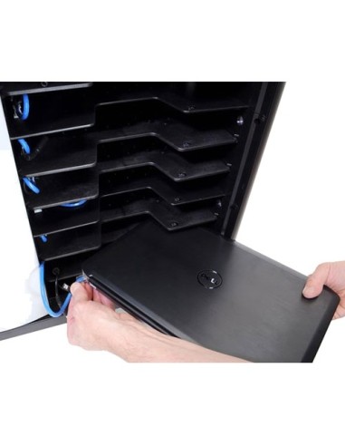 DELL Mobile Computing Cart Managed Armadio per la gestione dei dispositivi portatili Nero, Argento