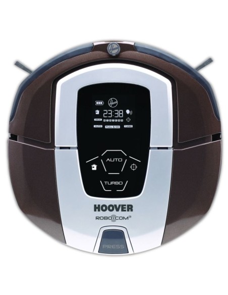 Hoover RBC 070 aspirapolvere robot 0,5 L Cioccolato, Metallico