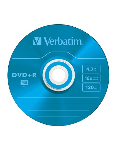Verbatim DVD+R Colour 4,7 GB 5 pz