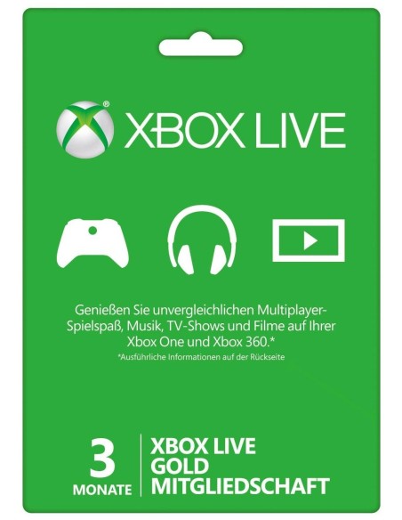 Microsoft Xbox 360 LIVE 3m Gold Subscription