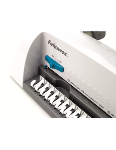 Fellowes Starlet 2 120 fogli Grigio, Bianco