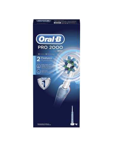 Oral-B PRO 2000 Adulto Spazzolino rotante-oscillante Blu, Bianco