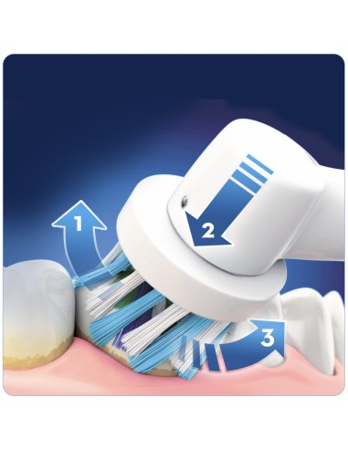 Oral-B PRO 2000 Adulto Spazzolino rotante-oscillante Blu, Bianco