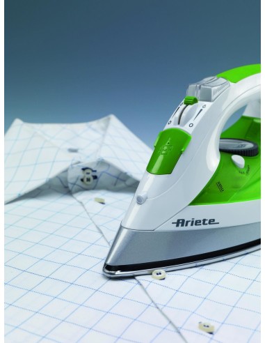 Ariete 6236 Ferro da stiro a secco e a vapore Ceramica 2400 W Verde, Bianco