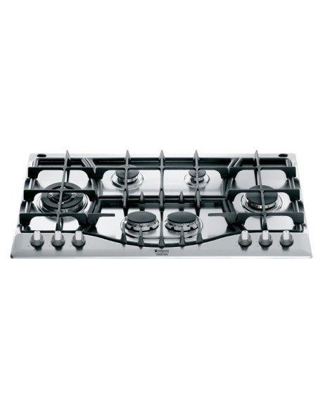 Hotpoint PH 960MST GH HA piano cottura Acciaio inossidabile Da incasso Gas 6 Fornello(i)